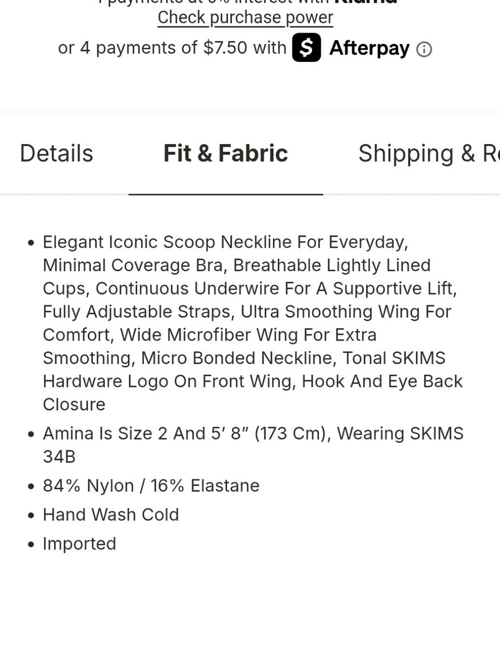 Skims Weightless Scoop Bra - Picture 9 of 10